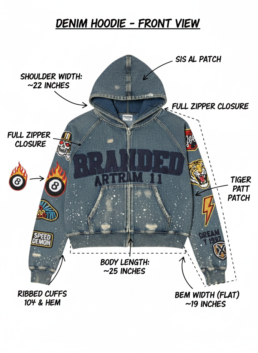 ArtRm (Branded Denim Hoodie)